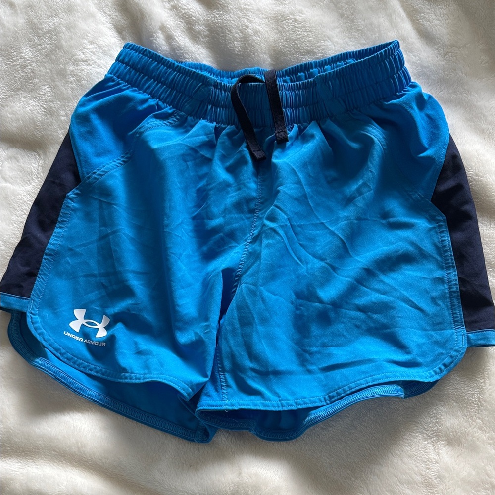 Under Armour Women's Athletic Shorts in Blue and Black